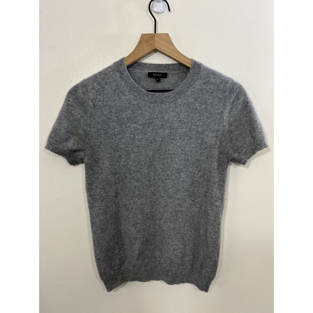 Quince Gray Crew Neck Sweater